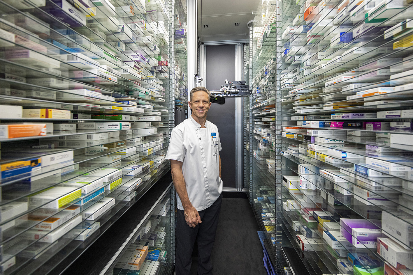 Curtis Ruhnau in dispensary