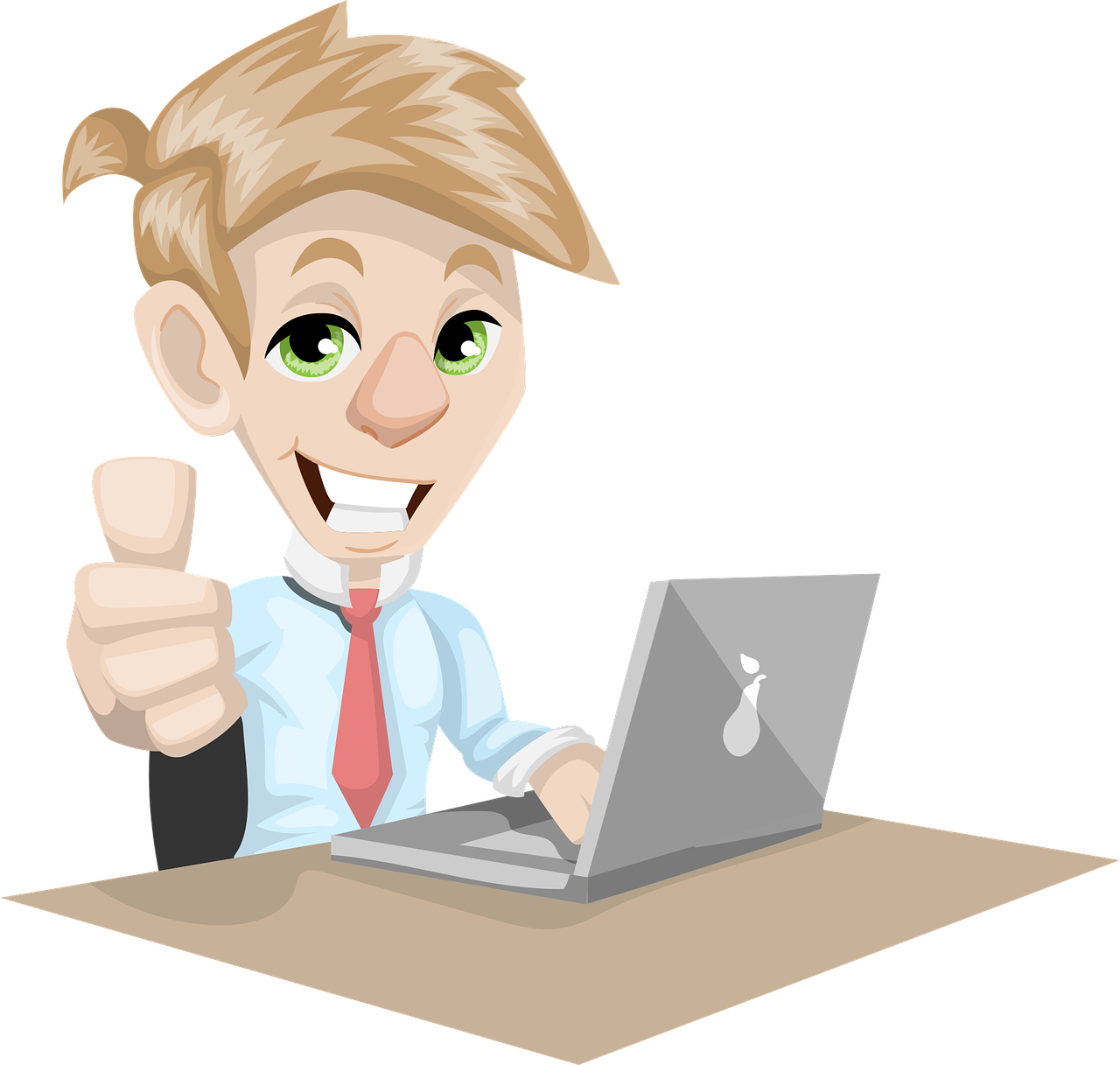 man at computer