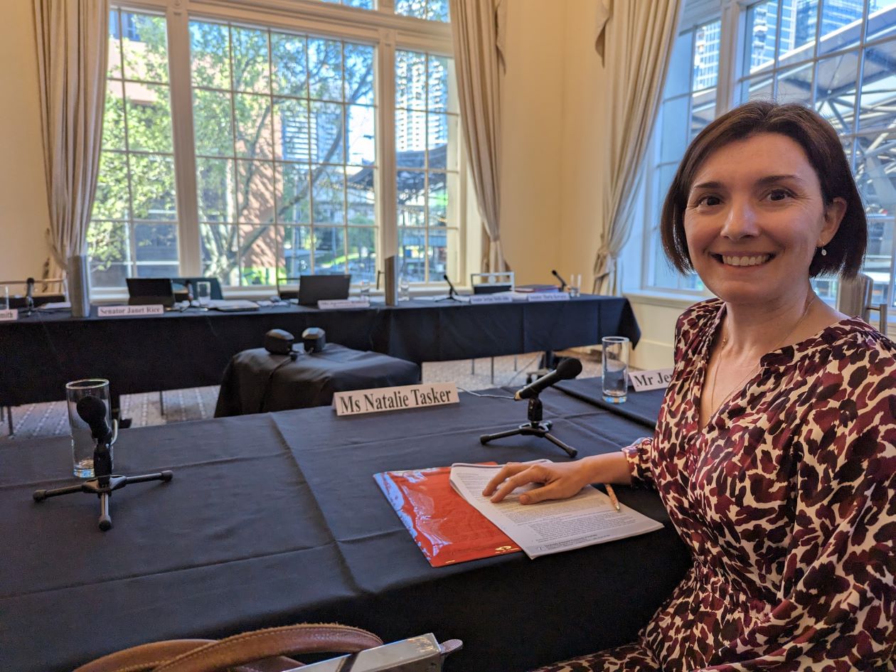 Natalie Tasker at the ADHD Senate Hearing