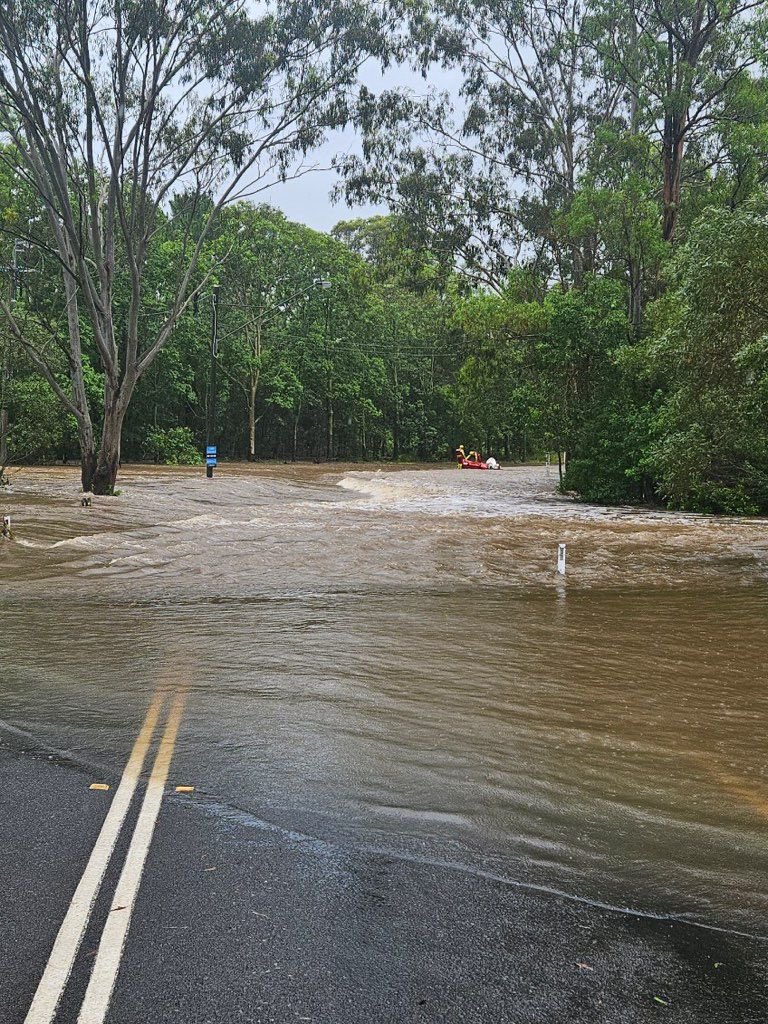 flooded roadway